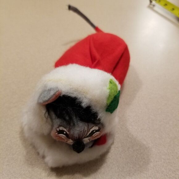 Vintage annalee mobilitee dolls Christmas mouse in stocking 1965 - Picture 1 of 12